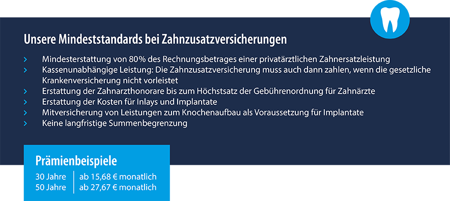 ZAHNZUSATZVERSICHERUNG